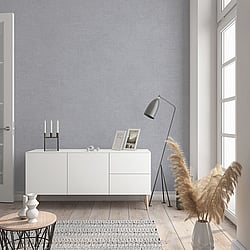 Galerie Wallcoverings Product Code 32411 - New Textures Wallpaper Collection - Lilac Grey Colours - Linen Texture Design