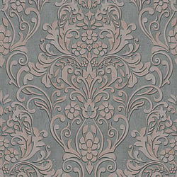 Galerie Wallcoverings Product Code 32604 - The New Design Book Wallpaper Collection - Rose Gold Grey Colours - Floral Damask Design