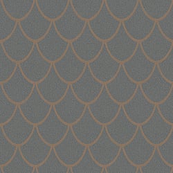 Galerie Wallcoverings Product Code 32721 - City Glam Wallpaper Collection - Dark Grey Rose Gold Colours - Arch Design