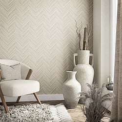 Galerie Wallcoverings Product Code 33373 - Woods And Wicker Wallpaper Collection - Beige Colours - Wood optics Design