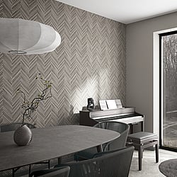 Galerie Wallcoverings Product Code 33380 - Woods And Wicker Wallpaper Collection - Grey Colours - Wood optics Design