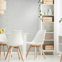 Galerie Wallcoverings Product Code 34283 - The New Design Book Wallpaper Collection - white Colours - Leaf Design