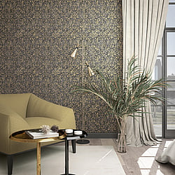 Galerie Wallcoverings Product Code 34297 - The New Design Book Wallpaper Collection - Black  Gold Colours - Ornamental Design