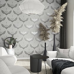 Galerie Wallcoverings Product Code 34530 - The New Design Book Wallpaper Collection - White, Grey Colours - Stork Design