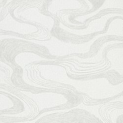 Galerie Wallcoverings Product Code 34534 - Kumano Wallpaper Collection - White Colours - Flow Design