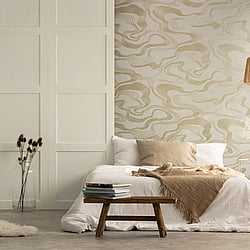 Galerie Wallcoverings Product Code 34535 - The New Design Book Wallpaper Collection - Beige Colours - Flow Design