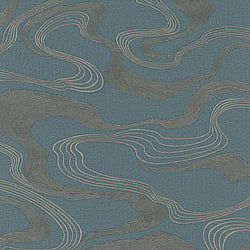 Galerie Wallcoverings Product Code 34538 - The New Design Book Wallpaper Collection - Blue Colours - Flow Design