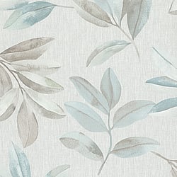 Galerie Wallcoverings Product Code 34709 - The New Design Book Wallpaper Collection - Grey,Turquoise Colours - Twig Leaf Design