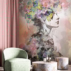 Galerie Wallcoverings Product Code 35897 - Fashion Icon Wallpaper Collection - Multi-coloured Colours - Fashion Icon Beauty Mural Design