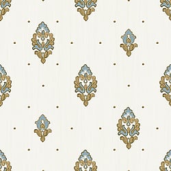 Galerie Wallcoverings Product Code 42516 - Opulence Wallpaper Collection - Cream Blue Colours - Italian Motif Design