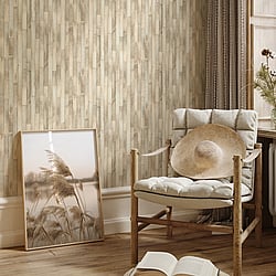 Galerie Wallcoverings Product Code 45734 - Woods And Wicker Wallpaper Collection - Beige Colours - Wood optics Design