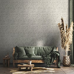 Galerie Wallcoverings Product Code 45741 - Woods And Wicker Wallpaper Collection - Grey Colours - 3D optics Design