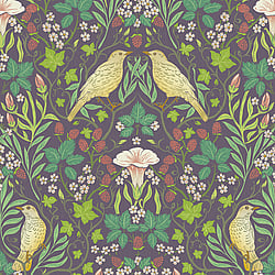 Galerie Wallcoverings Product Code 47621 - Heritage Wallpaper Collection - black Colours - Summer Garden Design