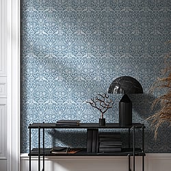 Galerie Wallcoverings Product Code 47623 - Heritage Wallpaper Collection - Blue Colours - Batik Design