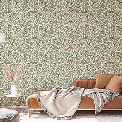 Galerie Wallcoverings Product Code 47626 - Heritage Wallpaper Collection - Green Colours - Botanic Design