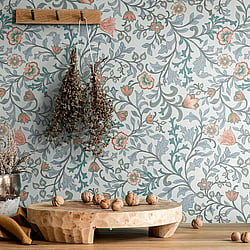 Galerie Wallcoverings Product Code 47627 - Heritage Wallpaper Collection - blue Colours - Botanic Design