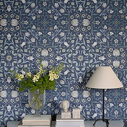 Galerie Wallcoverings Product Code 82009 - Hidden Treasures Wallpaper Collection - Blue   Colours - No 1 Holland Park Design