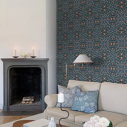 Galerie Wallcoverings Product Code 82010 - Hidden Treasures Wallpaper Collection - Blue Colours - No 1 Holland Park Design