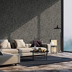 Galerie Wallcoverings Product Code 95012 - Air Wallpaper Collection - Anthracite Colours - If you like your walls understated but with some interest, then you will love this! The design mimics cooled molten rock for an organic feel, and this is indicated with a slight colour change and a barely-there emboss. There's some stone effect texture, and the colour is all natural for a beautiful, classy wallpaper to blend in with your scheme.  Design