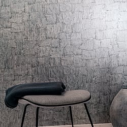 Galerie Wallcoverings Product Code: 95016 - Vault Wallpaper Collection Galerie Wallcoverings Product Code 95016 - Vault Wallpaper Collection - Silver Colours - This utterly gorgeous wallpaper captures the texture of torn bark. The natural texture with a subtle sheen exudes tranquillity. The light dances across the surface, making this an excellent choice for smaller rooms or hallways that need that lift to give them a feeling of enhanced space. Perfect across all four walls, it can also be coordinated with a complementary design to create an interior full of lustre and sophistication. Design