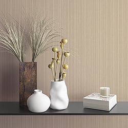 Galerie Wallcoverings Product Code 99157 - Earth Wallpaper Collection - Beige Colours - Silk Stripe Design