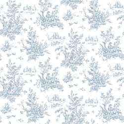 Galerie Wallcoverings Product Code AB27656 - Abby Rose 4 Wallpaper Collection - Navy Colours - Toile Design