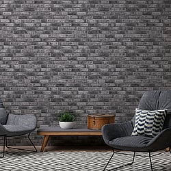 Galerie Wallcoverings Product Code BB51111 - Bricks And More Wallpaper Collection - Grey Colours - Weathered Walls Motif Design