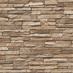 Galerie Wallcoverings Product Code BB51147 - Bricks And More Wallpaper Collection - Beige Brown Colours - Graceful Granite Motif Design