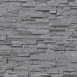 Galerie Wallcoverings Product Code BB51149 - Bricks And More Wallpaper Collection - Grey Black Colours - Graceful Granite Motif Design