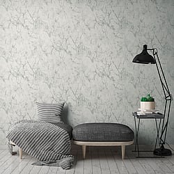 Galerie Wallcoverings Product Code BB51165 - Bricks And More Wallpaper Collection - Grey White Colours - Gentle Beauty Motif Design