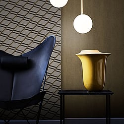 Galerie Wallcoverings Product Code BL22731 - Botanica Wallpaper Collection - Bronze Grey Colours - Chain Link Design