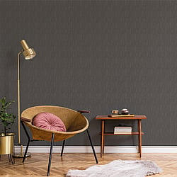 Galerie Wallcoverings Product Code BO23044 - Luxe Wallpaper Collection - Black Colours - Moire Texture Design