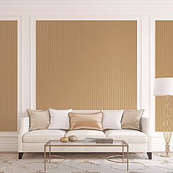 Galerie Wallcoverings Product Code CI38204 - Classic Silks 4 Wallpaper Collection - Gold Colours - 1/2" Stripe Emboss Design