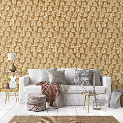 Galerie Wallcoverings Product Code DWP0365-04 - Zen Wallpaper Collection -  Tumbling Leaf Design