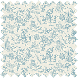 Galerie Wallcoverings Product Code FC62802F - French Country Wallpaper Collection - Blue Springs Colours -  Chinois Linen Design