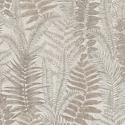 Galerie Wallcoverings Product Code FL61120 - Flourish Wallpaper Collection - Beige/Cream Colours - Fern Leaves Motif Design