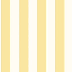 Galerie Wallcoverings Product Code G45400 - Just Kitchens Wallpaper Collection - Yellow White Colours - Awning Stripe Design