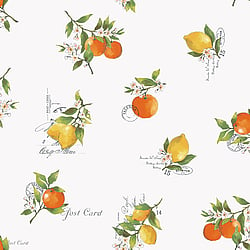 Galerie Wallcoverings Product Code G45412 - Just Kitchens Wallpaper Collection - Orange Yellow Green Colours - Citrus Toss Design