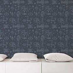 Galerie Wallcoverings Product Code G56383 - Global Fusion Wallpaper Collection -  Aztec Design