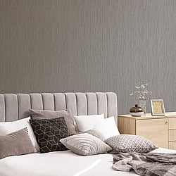 Galerie Wallcoverings Product Code G67683 - Special FX 2 Wallpaper Collection - Silver Beige Brown Colours - Vertical Textile Design