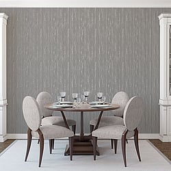 Galerie Wallcoverings Product Code G67708 - Special Fx Wallpaper Collection - Silver Grey Orange Colours - Glitter Stripe Design