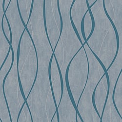 Galerie Wallcoverings Product Code G67735 - Special FX 2 Wallpaper Collection - Blue Silver Colours - Glitter Ribbons Design