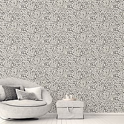 Galerie Wallcoverings Product Code G67762 - Natural FX 2 Wallpaper Collection - Off-White, Black Colours - Leopard Design