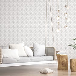 Galerie Wallcoverings Product Code G78291 - Bazaar Wallpaper Collection - Light Grey Colours - Block Print Design