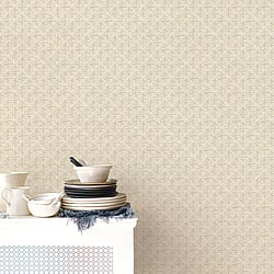 Galerie Wallcoverings Product Code G78292 - Bazaar Wallpaper Collection - Light Ochre Colours - Block Print Design