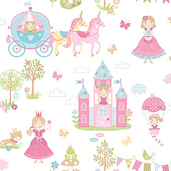 Galerie Wallcoverings Product Code G78372 - Tiny Tots 2 Wallpaper Collection - Primary Colours - Fairytale Design