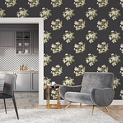 Galerie Wallcoverings Product Code G78495 - Secret Garden Wallpaper Collection -  Classic Bouquet Design