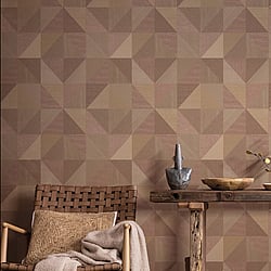 Galerie Wallcoverings Product Code IT32418 - Italian Textures 4 Wallpaper Collection - Red Colours - GEOMETRICO CONGO Design