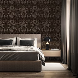 Galerie Wallcoverings Product Code LB25168 - Llewelyn-Bowen - Off The Wall Wallpaper Collection -  Damask Sauvage Design