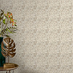 Galerie Wallcoverings Product Code NHW1029 - Enchanted Wallpaper Collection - Grey Bronze Colours - Suber Champagne Design